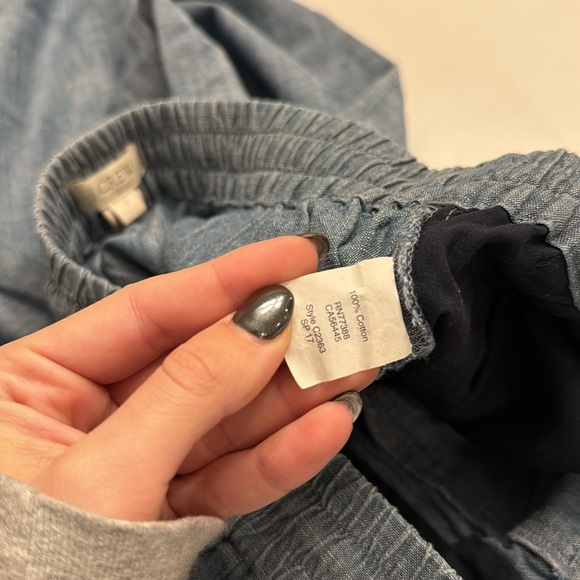 J.Crew Chambray Drawstring Pant - Picture 7 of 7